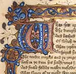 Detail from Chaucer manuscript