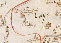 Burghley's Lancashire Map c.1579 (detail)
