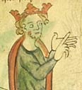 detail of Henry II from "Chronicle of England" by Peter of Langtoft